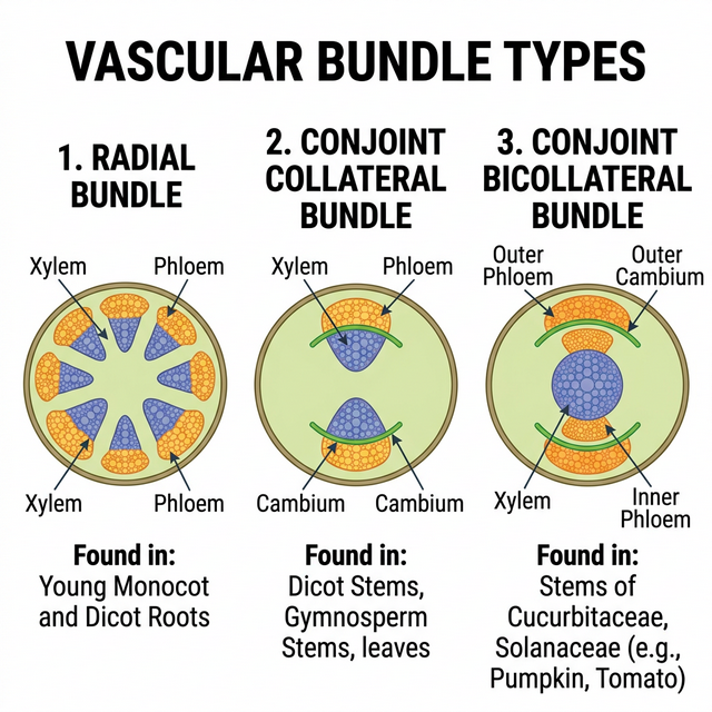 Types of Vascular Bundles